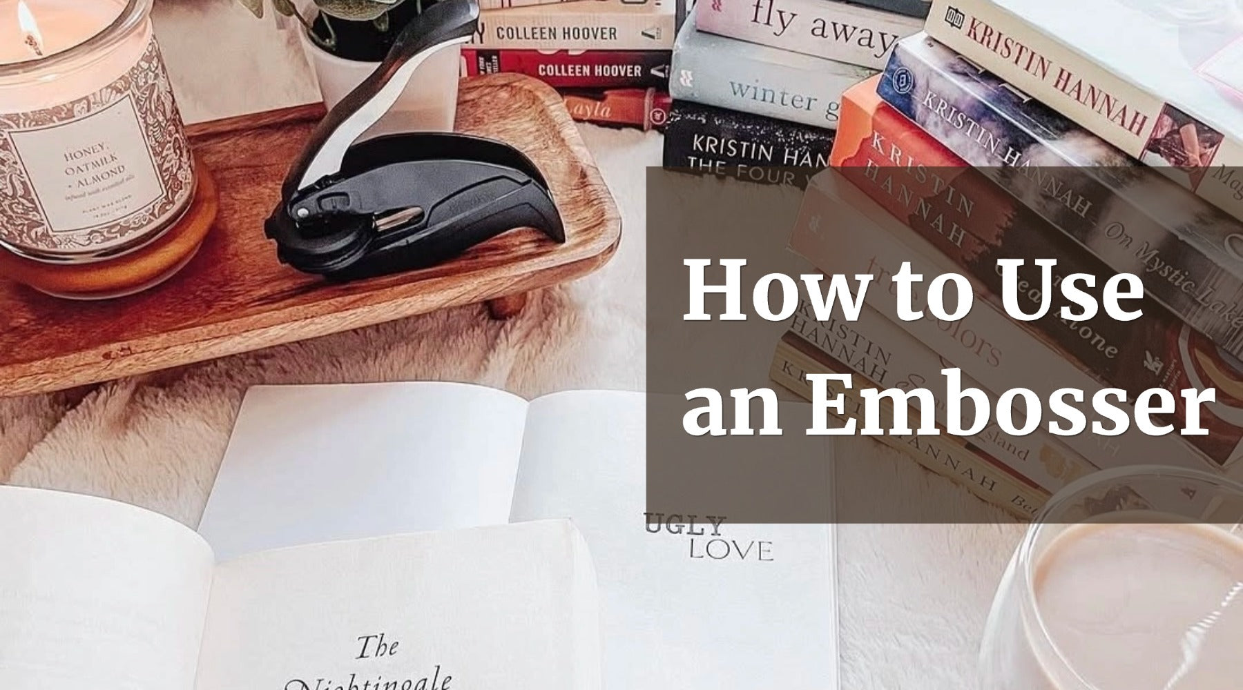 how to use embossers to emboss book
