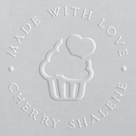 custom embossing stamp Cupcake
