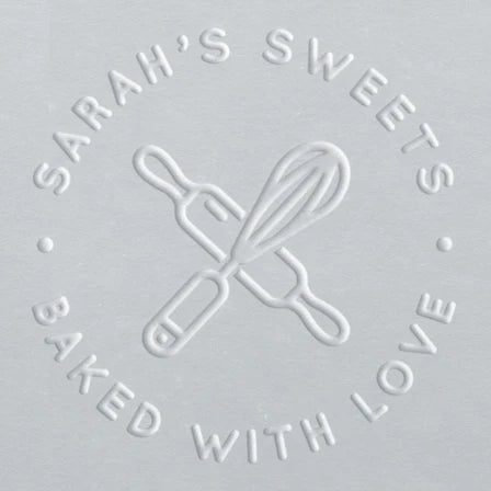 custom embosser stamp Whisk and Rolling Pin