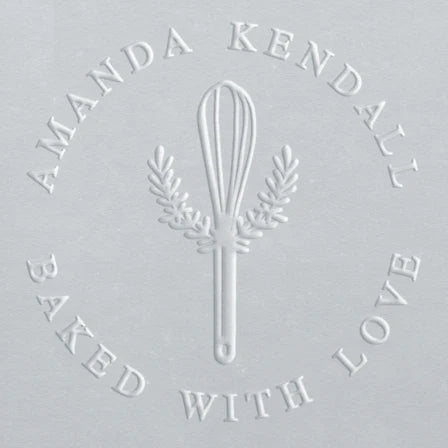 custom embosser stamp Whisk with Laurel
