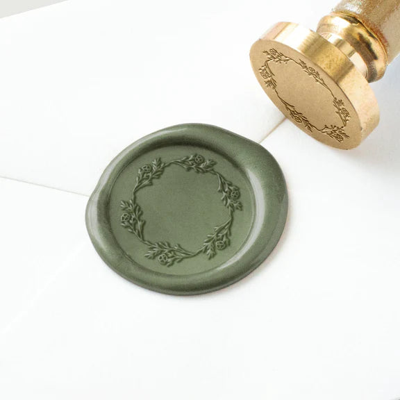 wax seal with Wreath