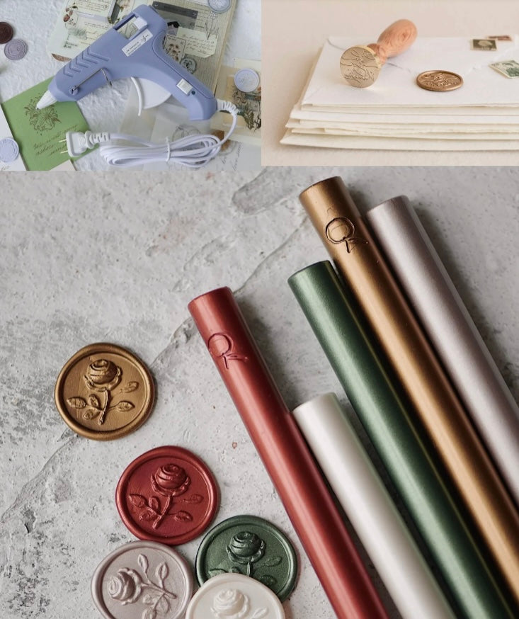 sealing wax sticks with stamps