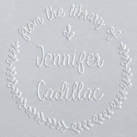 custom library book embosser Jennifer Wreath