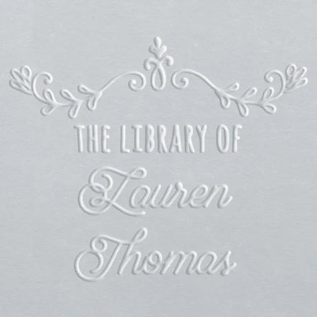 custom library book embosser Lauren