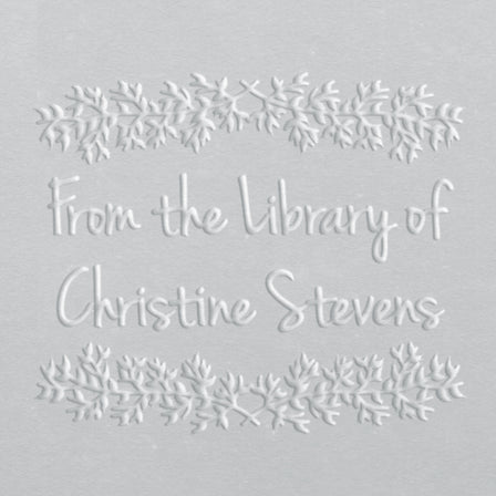 custom library book embosser leaves
