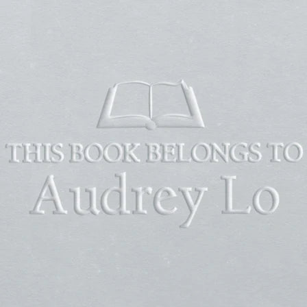 custom personal book embosser Audrey