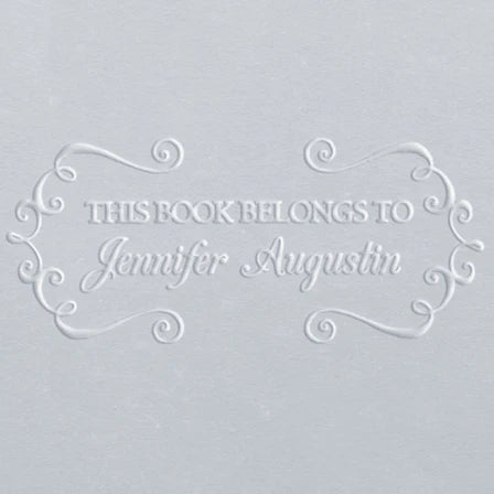 custom personal book embosser Jennifer