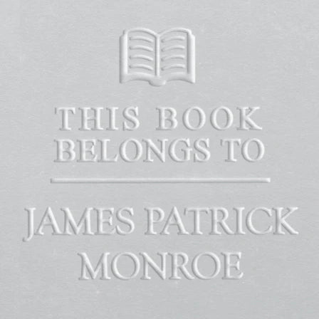 custom personal library book embosser James