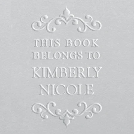 custom personal library book embosser nicole