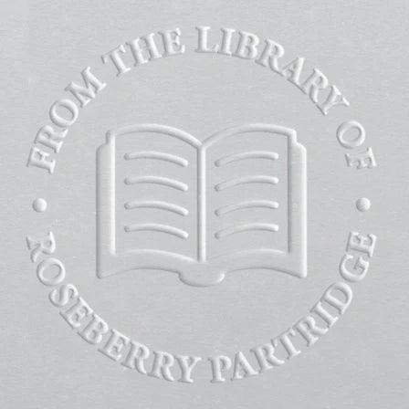 custom personal library book embosser reading