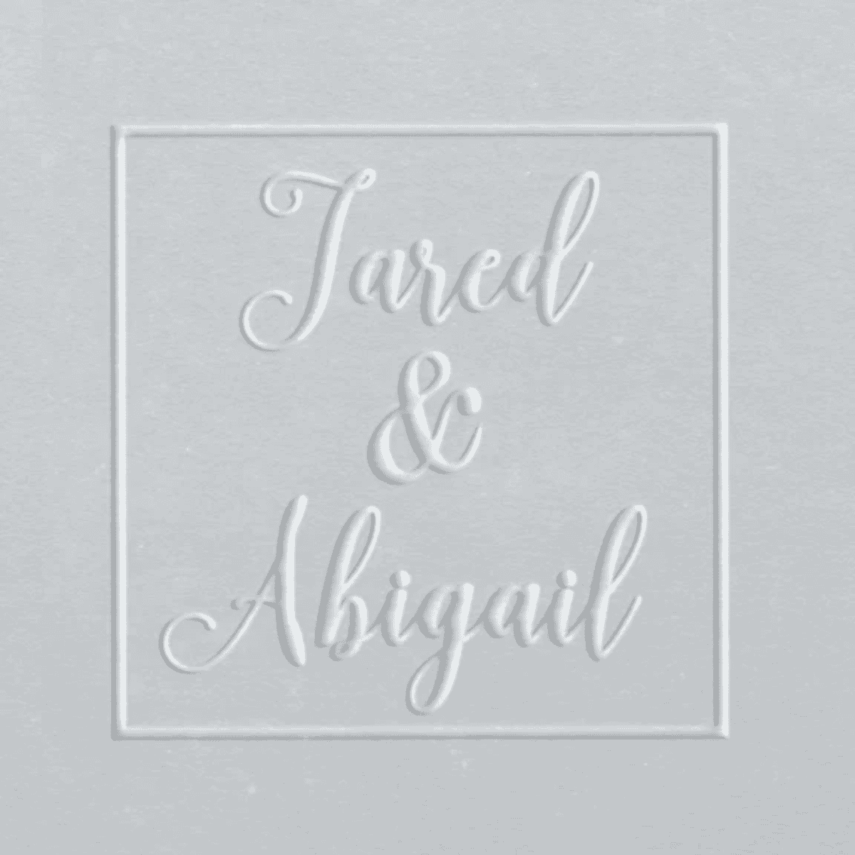 name monogram embosser design