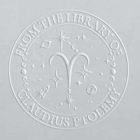 personal book embosser zodiac Aries