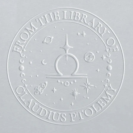 personal book embosser zodiac Libra