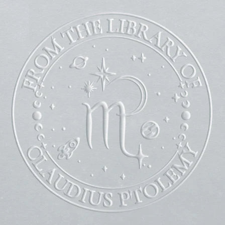 personal book embosser zodiac Scorpio