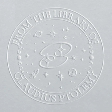 personal book embosser zodiac cancer