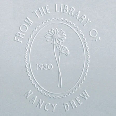 personal book stamp embosser Birth Flower April