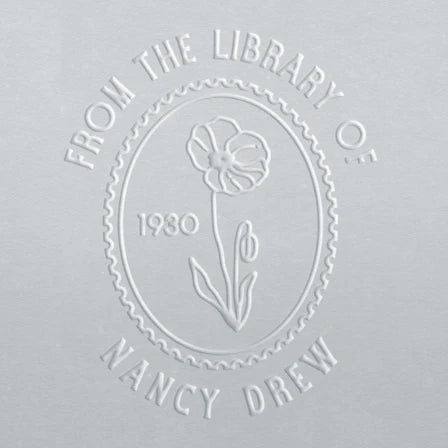 personal book stamp embosser Birth Flower August