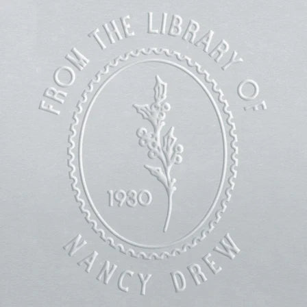 personal book stamp embosser Birth Flower December