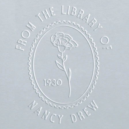 personal book stamp embosser Birth Flower January