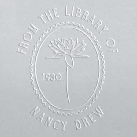 personal book stamp embosser Birth Flower July