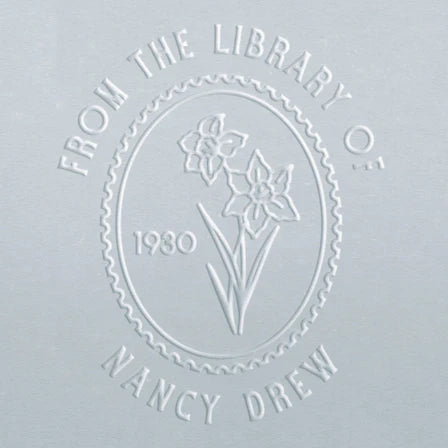 personal book stamp embosser Birth Flower March