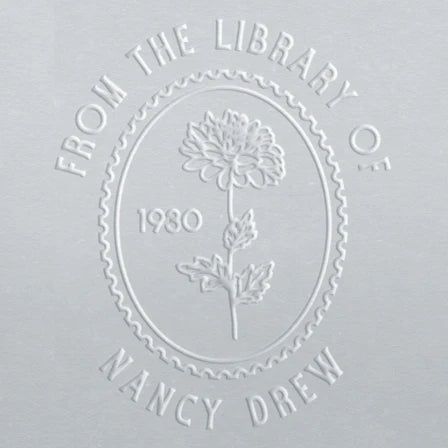 personal book stamp embosser Birth Flower November