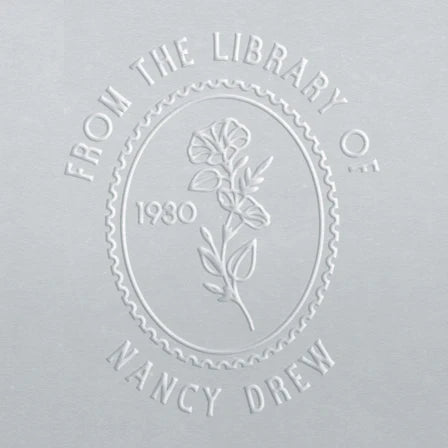 personal book stamp embosser Birth Flower September