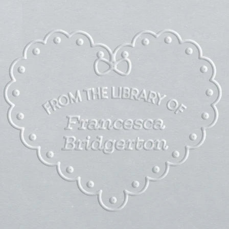 personal custom library book embosser Francesca