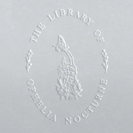 personal custom library book embosser Skeleton Hands Floral