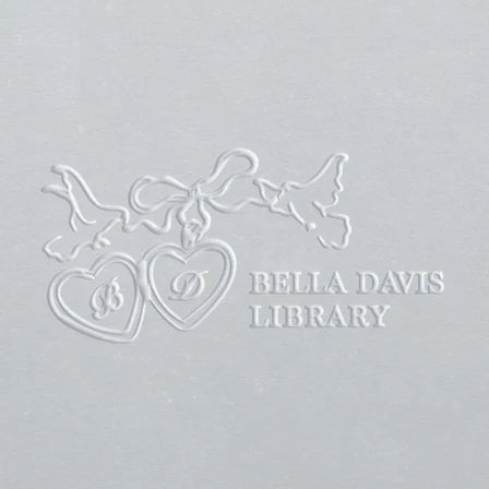personal custom library book embosser heart locket