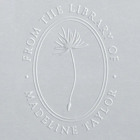 personal library book stamp embosser Dandelion