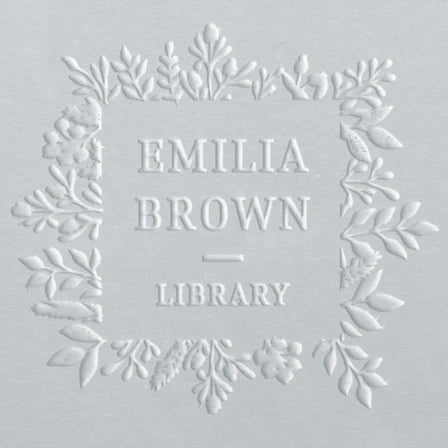 personal library book stamp embosser emilia brown