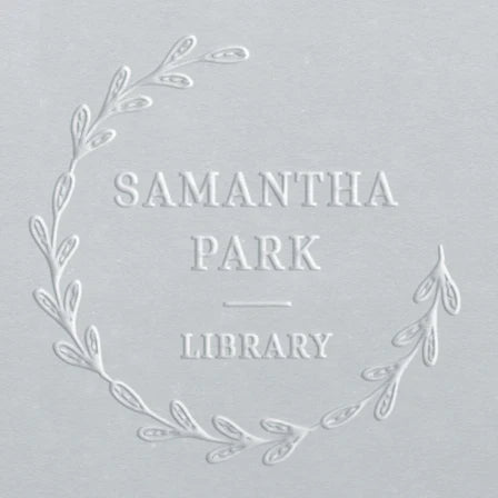 personal library embosser for books samantha