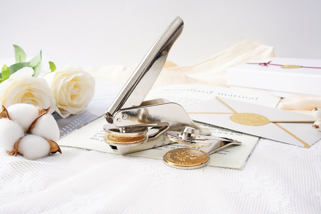 personalized book embosser stamp