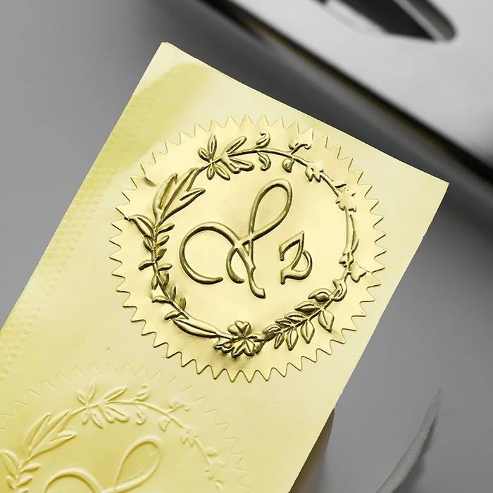 personalized embossed stickers