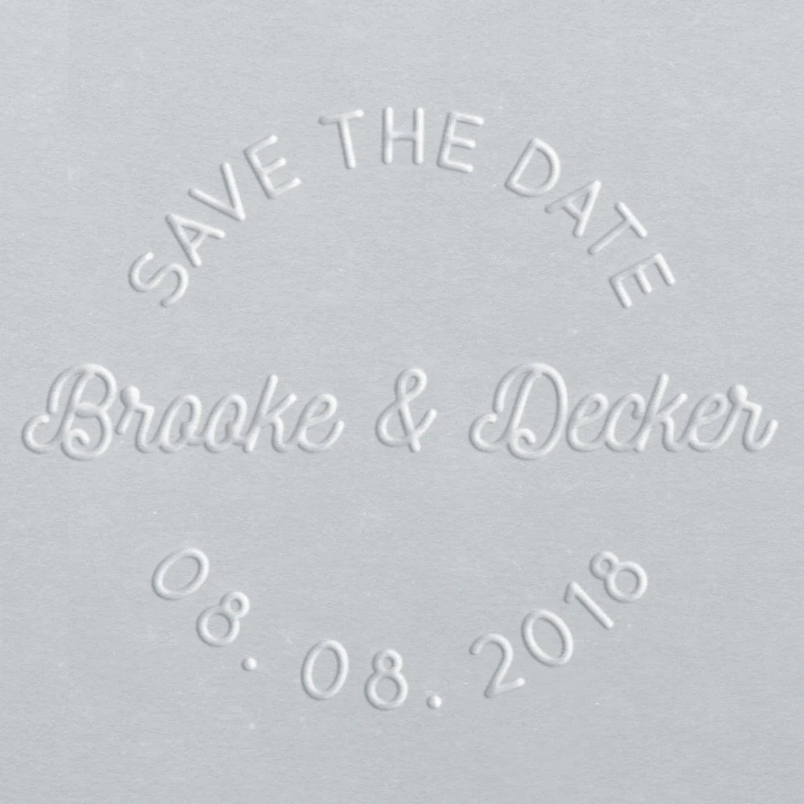 save the date embosser with date