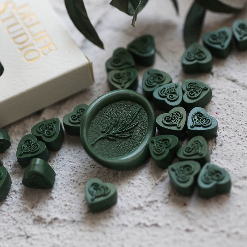 sealing wax beads_Forest Green