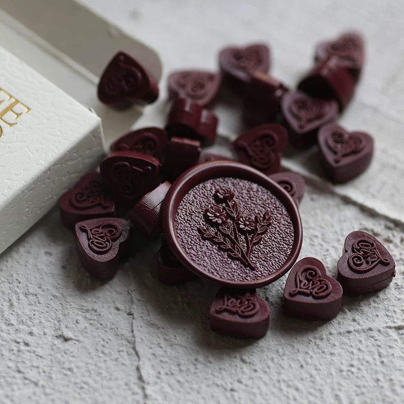 sealing wax beads_Mulberry Red