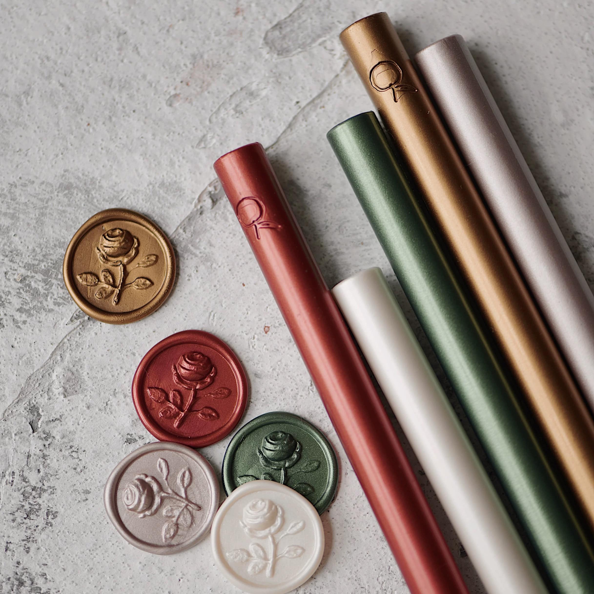 vintage wax seal sticks collection