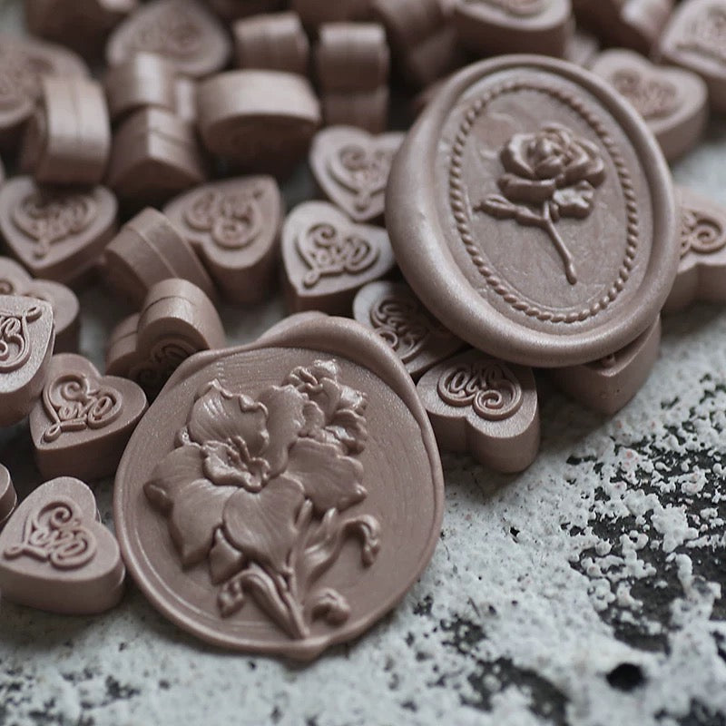 wax seal beads_Champagne Pink