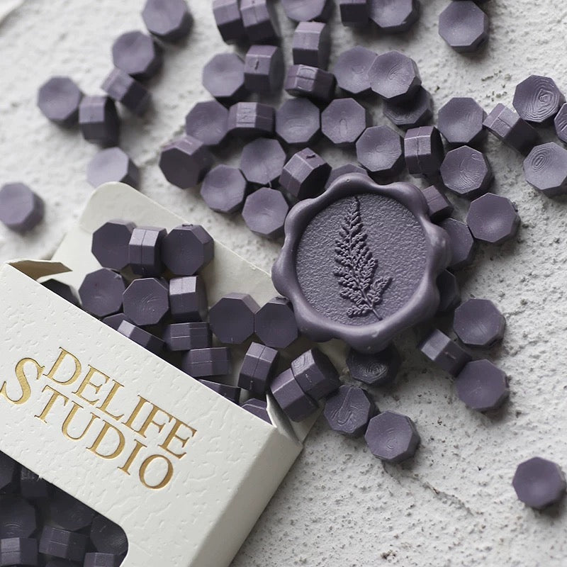 wax seal beads_Provence Purple