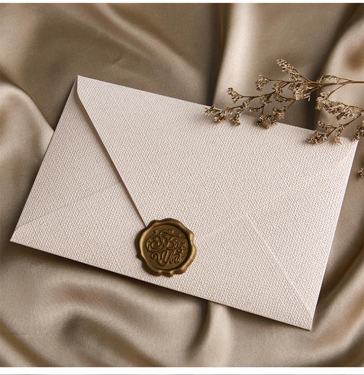 wax seal envelop white
