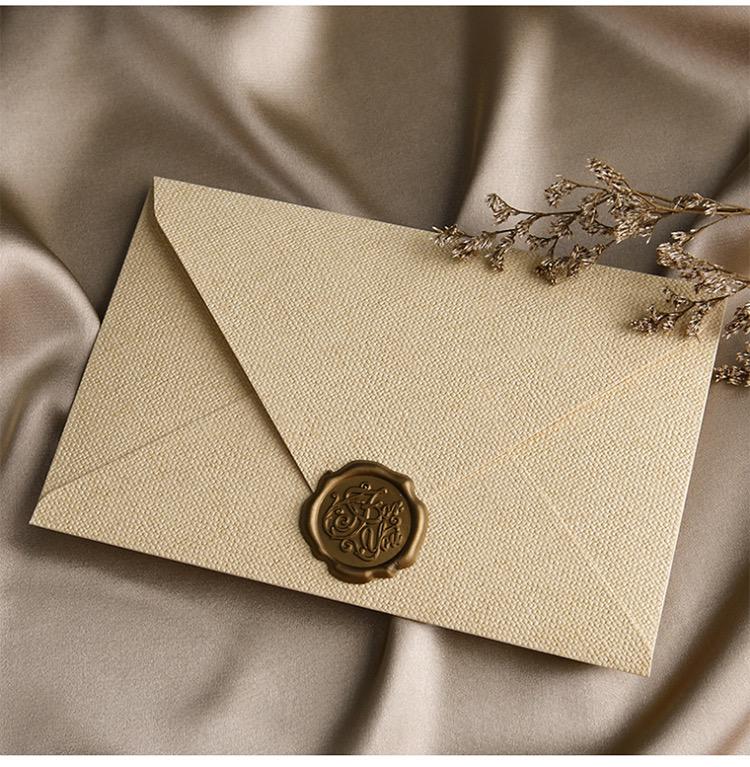 wax seal envelop yellow