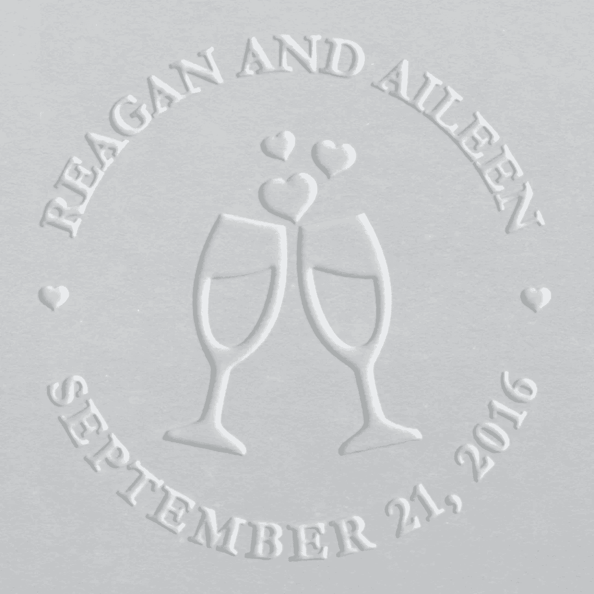 wedding embosser design