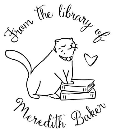 Book Embosser - Cat with Books