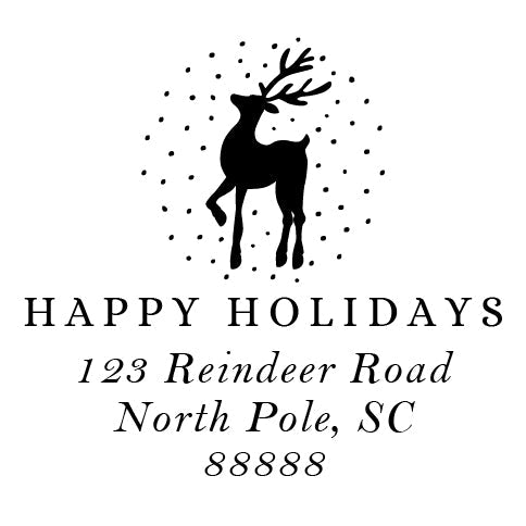 Holiday Embosser - Reindeer Address