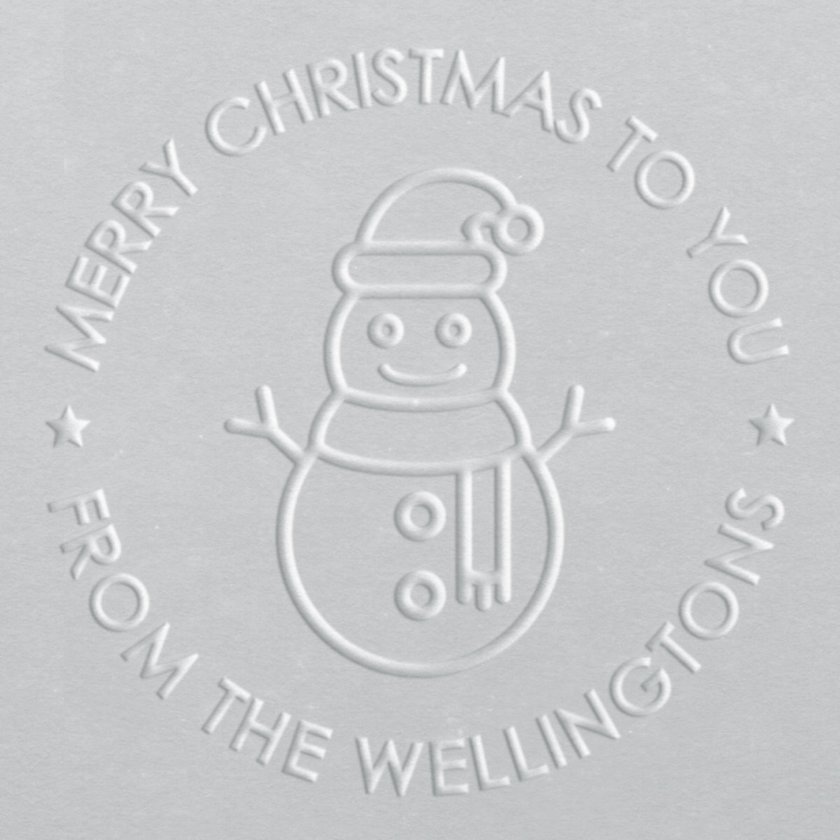 Holiday Embosser - Snowman