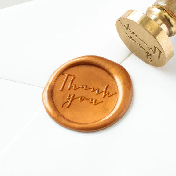 Wax Seal Stamp - Thank You Calligraphy