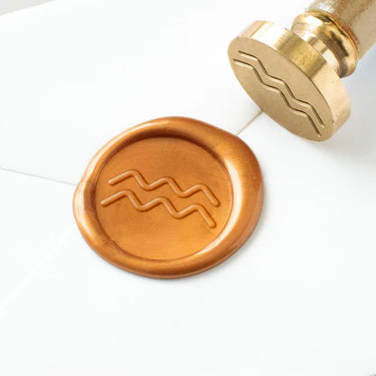 Wax Seal Stamp - Aquarius Zodiac
