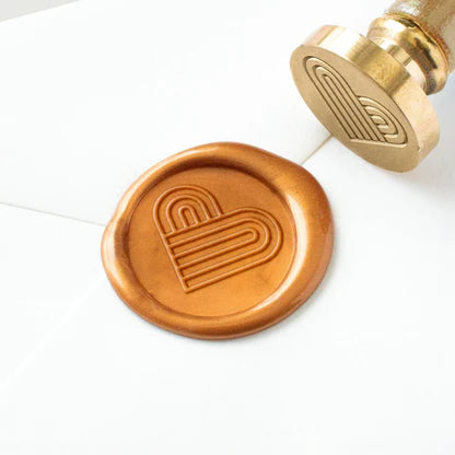 Wax Seal Stamp - Heart Maze Pattern